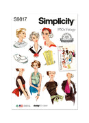 Simplicity Sewing Pattern S9817 MISSES' NECKWEAR, HEADBAND, DICKEY AND SASH-BELT-1