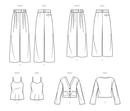 Simplicity Sewing Pattern S9826 MISSES' PANTS IN TWO LENGTHS, CAMISOLE AND CARDIGAN-9