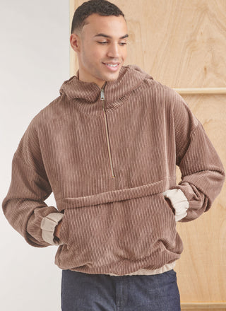 Simplicity Sewing Pattern S9829 MEN'S HALF ZIP HOODIE