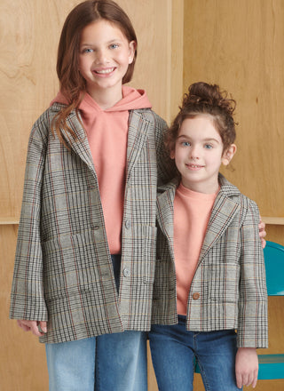 Simplicity Sewing Pattern S9831 CHILDREN'S AND GIRLS' JACKET IN TWO LENGTHS