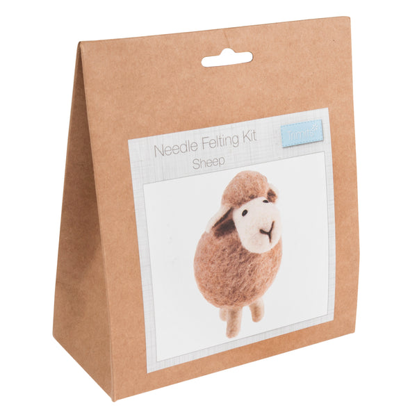 Trimits Needle Felting Kit Ð Sheep, 9x11.5cm, Includes Wool, Needle, Polystyrene Shapes, Instructions