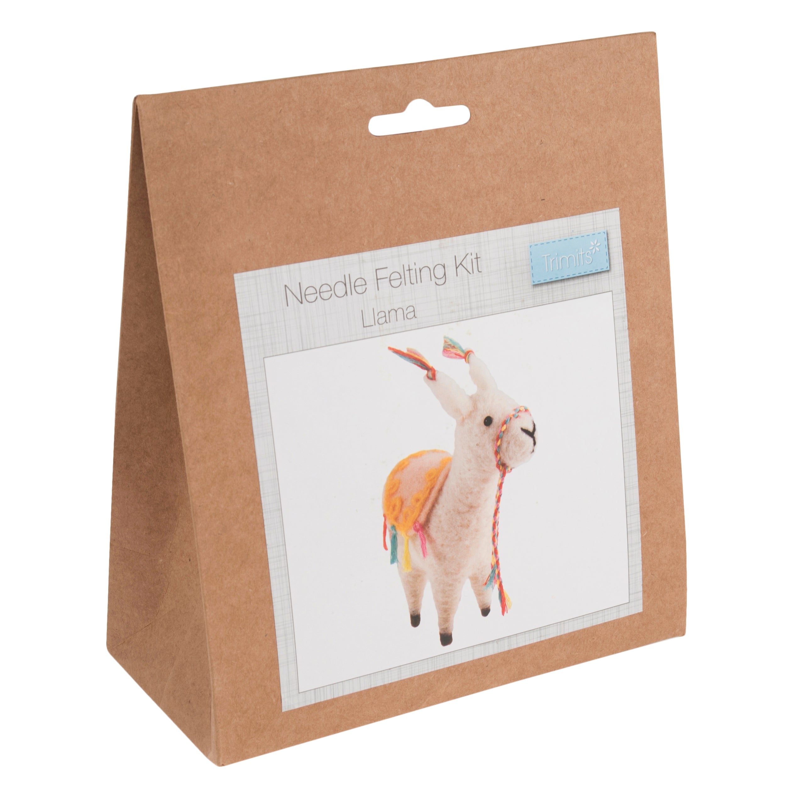 Trimits Needle Felting Kit Ð Llama, 9x11.5cm, Includes Wool, Needle, Polystyrene Shapes, Instructions