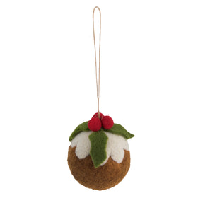 Trimits Needle Felting Kit Christmas Pudding, 4.5x11.5cm, Includes Wool, Felting Needle, Polystyrene Shapes, and Instructions