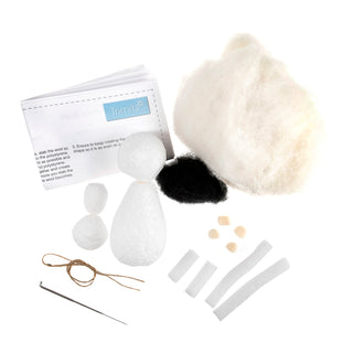 Trimits Needle Felting Kit Ð Christmas Polar Bear, 4.5x11.5cm, Includes Wool, Felting Needle, Polystyrene Shapes, and Instructions