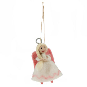 Trimits Needle Felting Kit Christmas Angel, 4.5x11.5cm, Includes Wool, Felting Needle, Polystyrene Shapes, and Instructions