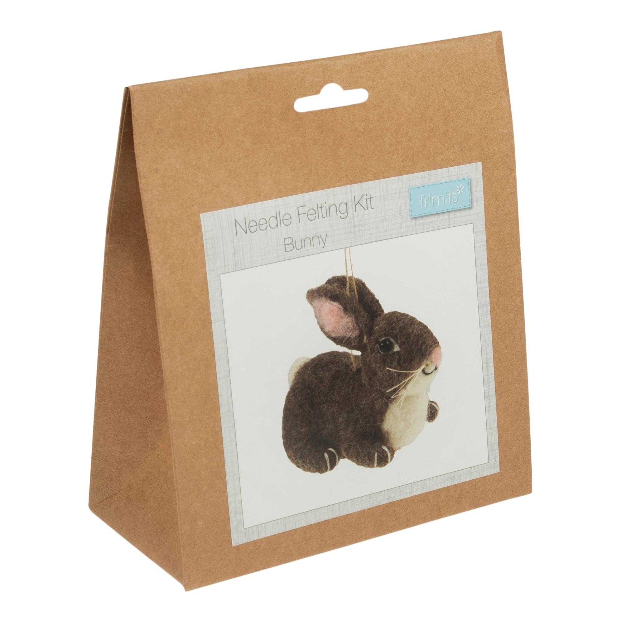 Trimits Needle Felting Kit Ð Bunny, 9x11.5cm, Includes Wool, Needle, Polystyrene Shapes, Instructions - 0