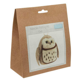 Trimits Needle Felting Kit Ð Owl, 9x11.5cm, Includes Wool, Needle, Polystyrene Shapes, Instructions