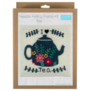 Trimits Needle Felting Kit with Frame Ð Tea, 20.3x20.3cm, Includes Wooden Frame, Felting Tool, Wool, Instructions in EN, FR, GER-4