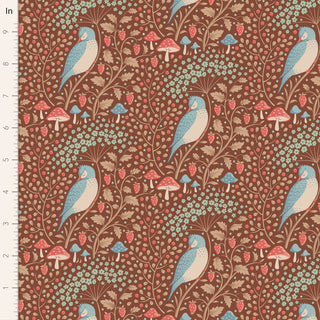 Buy sleepybird-pecan Tilda Fabrics : 100% Cotton Quilting Hibernation Prints 2023 Collection