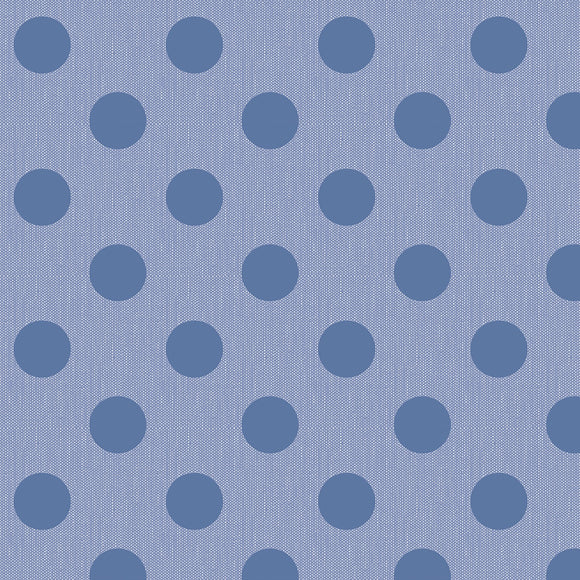 Tilda Chambray Quilting Cotton Fabric with Polka Dots – Sold by the Metre