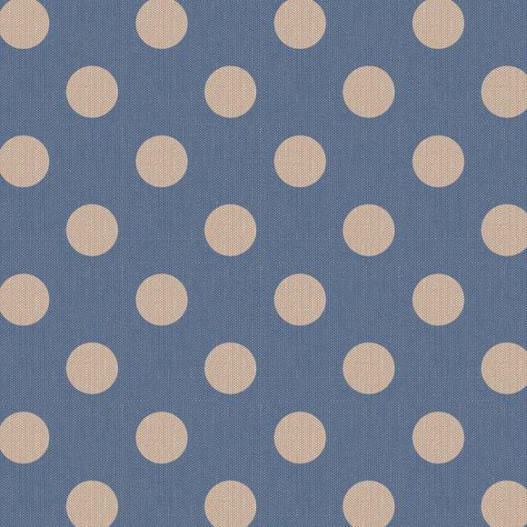 Tilda Chambray Quilting Cotton Fabric with Polka Dots – Sold by the Metre