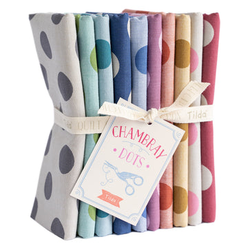 FQ BUNDLE C/BRAY DOTS – Tela de algodón premium para acolchado de Tilda