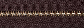 YKK Brass Metal Open End Zip: 66cm