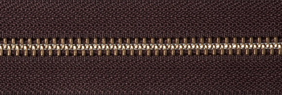 Cremallera de metal YKK de latón con extremo abierto: 66 cm