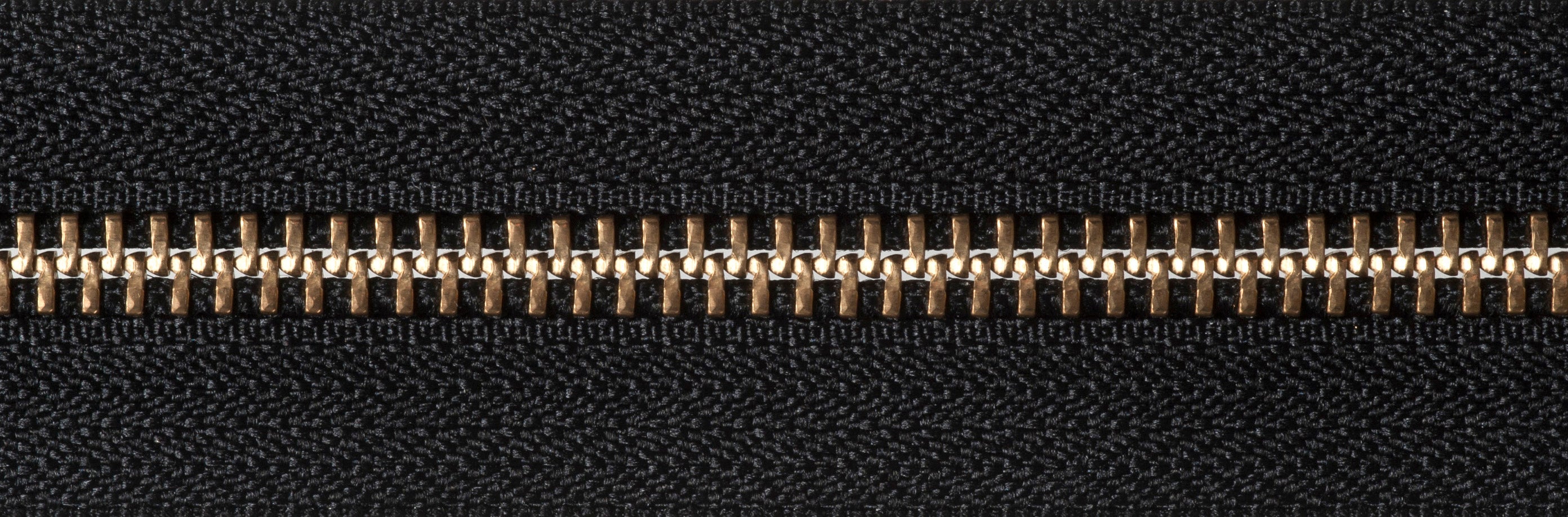 YKK Brass Metal Open End Zip: 66cm | Fabriques