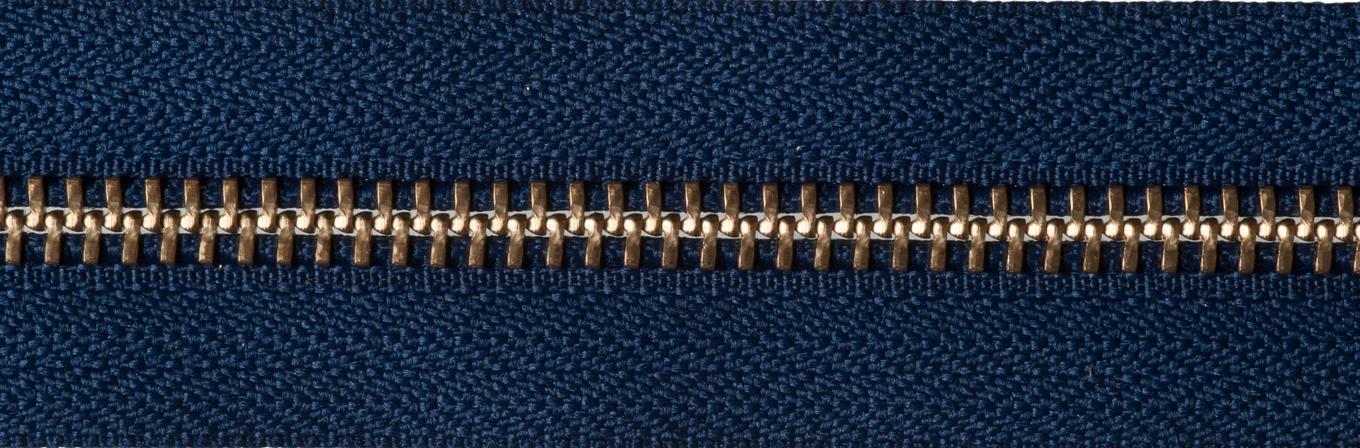 YKK Brass Metal Open End Zip: 66cm | Fabriques