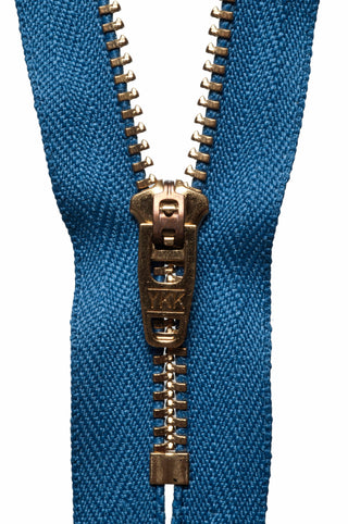 Buy slate-blue YKK Brass Jeans Zip: 18cm
