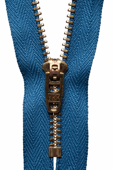 Comprar azul-pizarra Cremallera de latón para vaqueros YKK: 18 cm