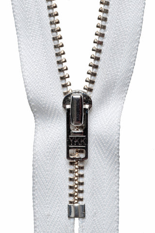 Comprar white YKK Metal Trouser Zip: 15cm