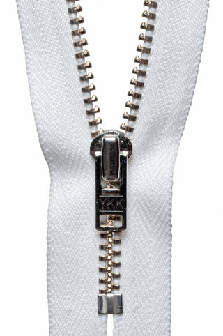Comprar white YKK Metal Trouser Zip: 18cm