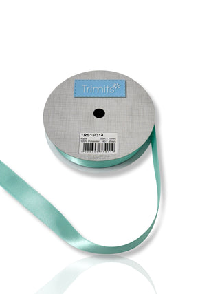 Comprar aqua Trimits Ribbon: Double Faced Satin: 15mm Wide