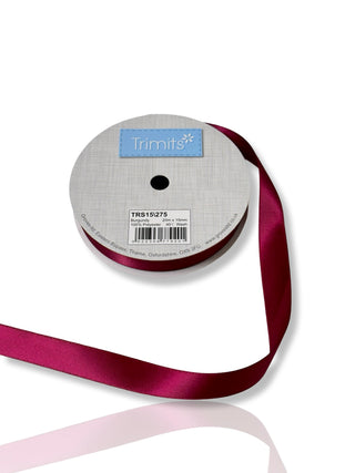 Comprar burgandy Trimits Ribbon: Double Faced Satin: 15mm Wide