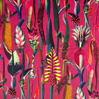 Buy botanical-hot-pink Soft Tulle Mesh Net Fabric