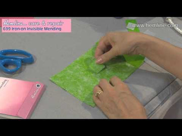 Dobladillo termoadhesivo invisible para remendar: 40 x 50 cm - 1 pieza - 0