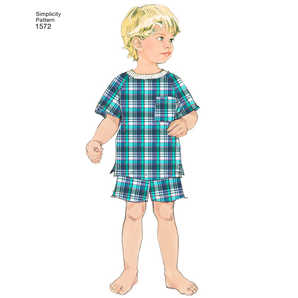 Simplicity Sewing Pattern 1572 Toddlers’ and Child’s Sleepwear and Robe