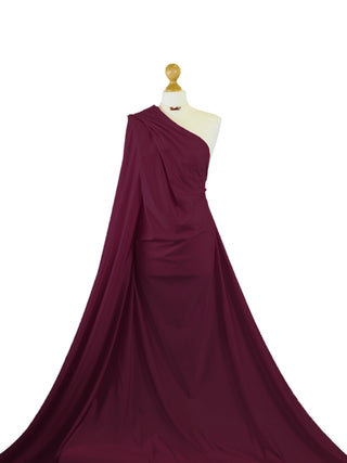 Compra red-wine Costume da bagno lucido in tessuto elasticizzato a 4 vie