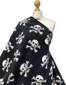 Printed Polar Fleece Fabric Skull Prints-5