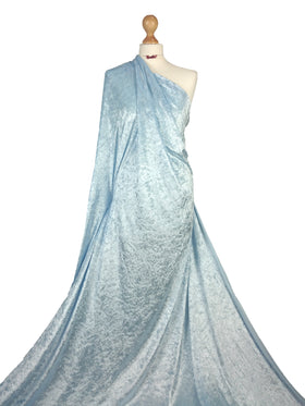 Crushed Velvet Fabric - 2 Way Stretch Dressmaking Fabric by the Metre