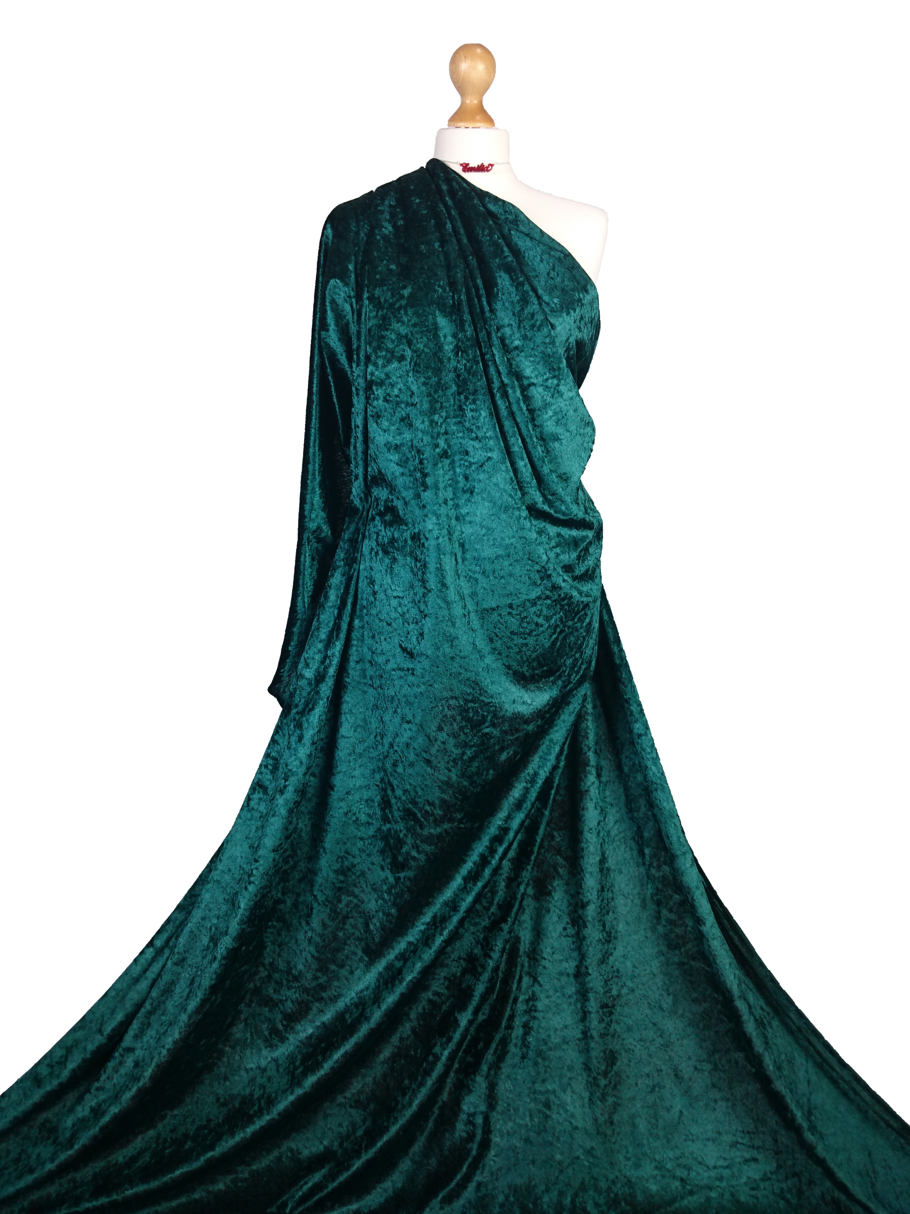 Crushed Velvet 2 Way Stretch Fabric