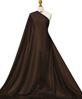 Buy brown Charmeuse 2 Way Stretch Lining Fabric