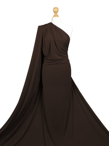 Comprar marron Tejido elástico de 4 vías de punto suave al tacto.