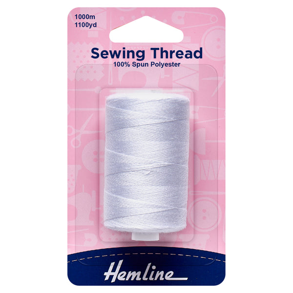 Hemline 100% Polyester Versatile Sewing Thread Spool 1000m