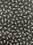 Printed Halloween Fabric Polycotton-5