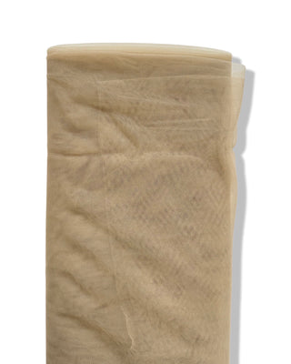 Buy camel Soft Tulle Mesh Net Fabric