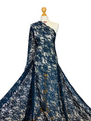 Crochet Scalloped Floral Lace 2 Way Stretch Fabric-18