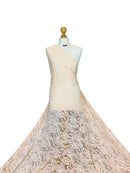 Crochet Scalloped Floral Lace 2 Way Stretch Fabric-24