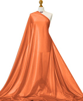 Kopen oranje Charmeuse voeringstof - 2-weg rekbare polyester voeringstof per meter