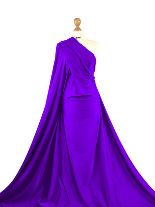 Compra viola Costume da bagno lucido in tessuto elasticizzato a 4 vie