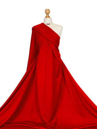 Compra rosso Tessuto Jersey elasticizzato Ponte Roma