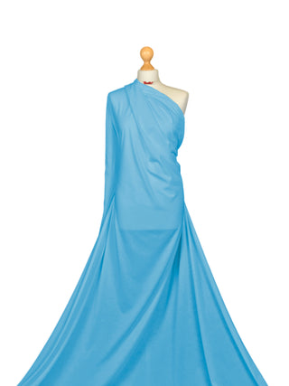 Compra cielo-blu Tessuto in jersey elasticizzato a 4 vie in cotone elastan