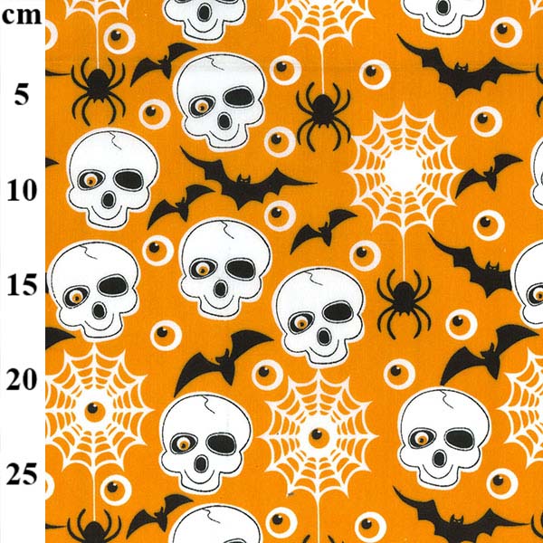 Printed Halloween Fabric Polycotton