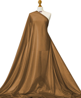 Kopen bruin Charmeuse voeringstof - 2-weg rekbare polyester voeringstof per meter