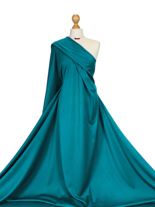 Buy teal Ponte Roma Stretch Jersey Fabric
