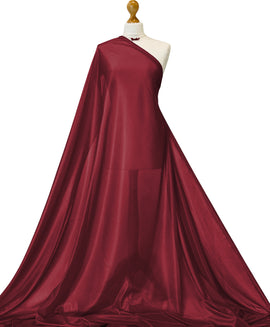 Buy red-wine Charmeuse 2 Way Stretch Lining Fabric