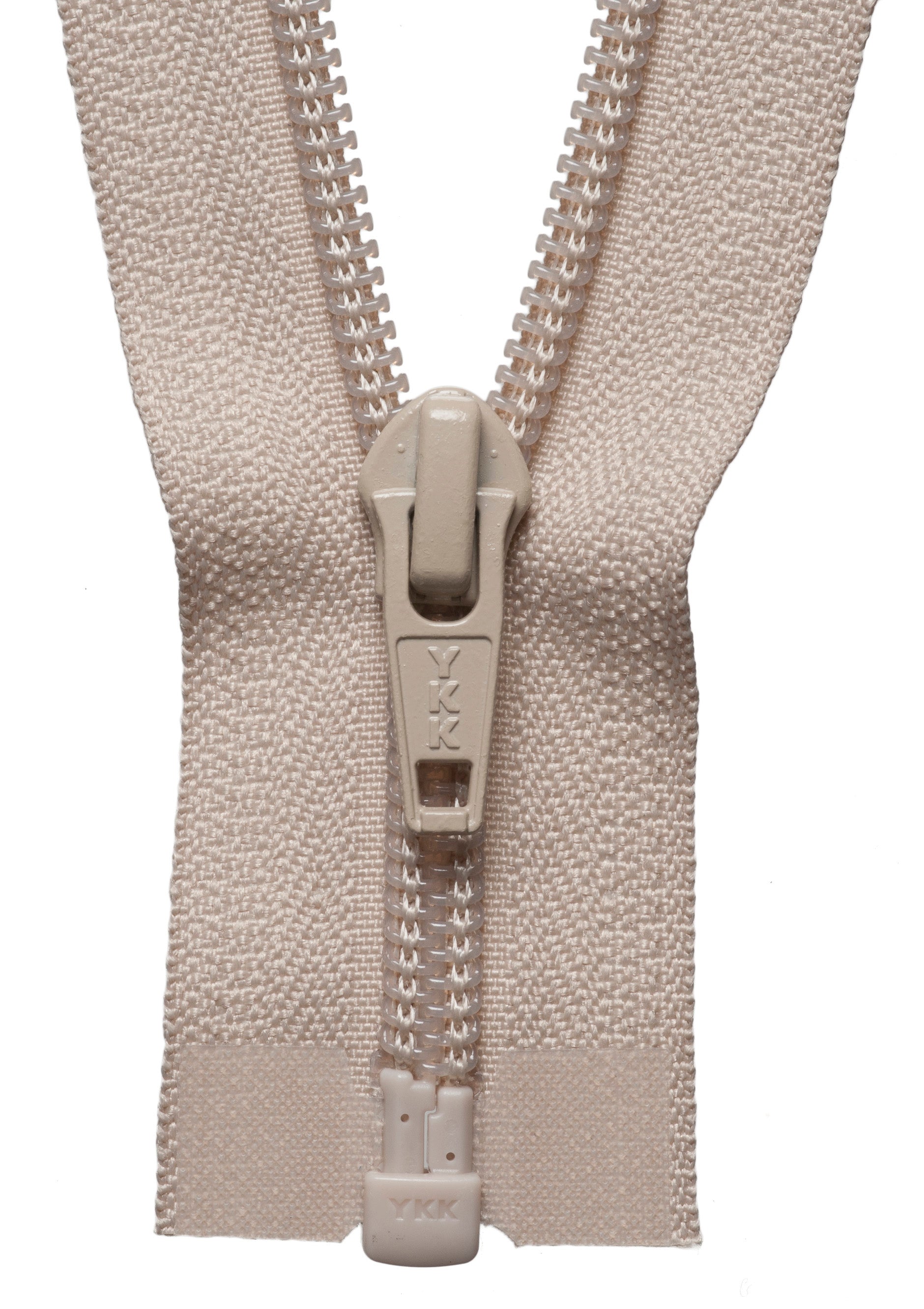 Buy beige YKK Nylon Open End Zip: 56cm