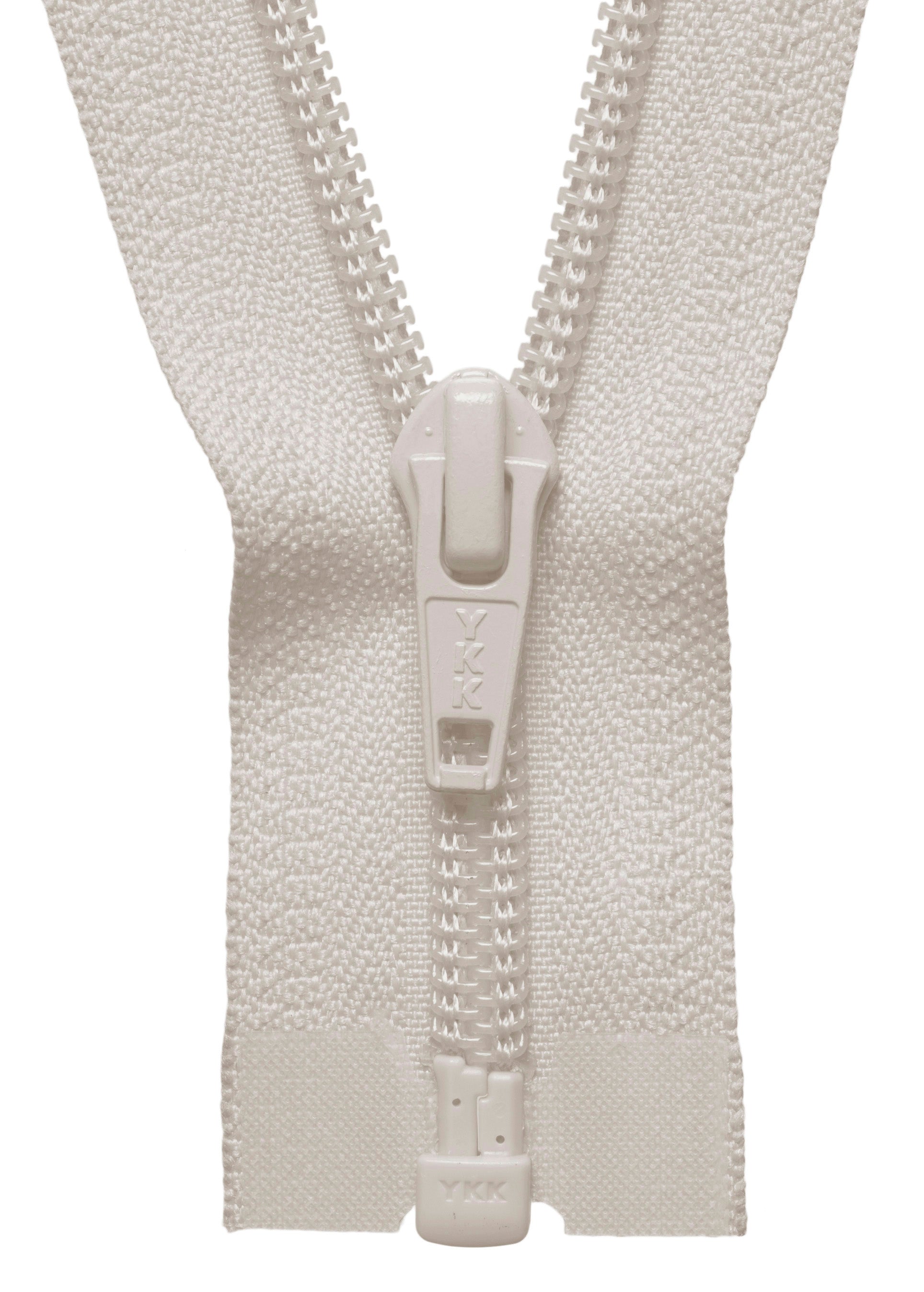 Buy ivory YKK Nylon Open End Zip: 76cm